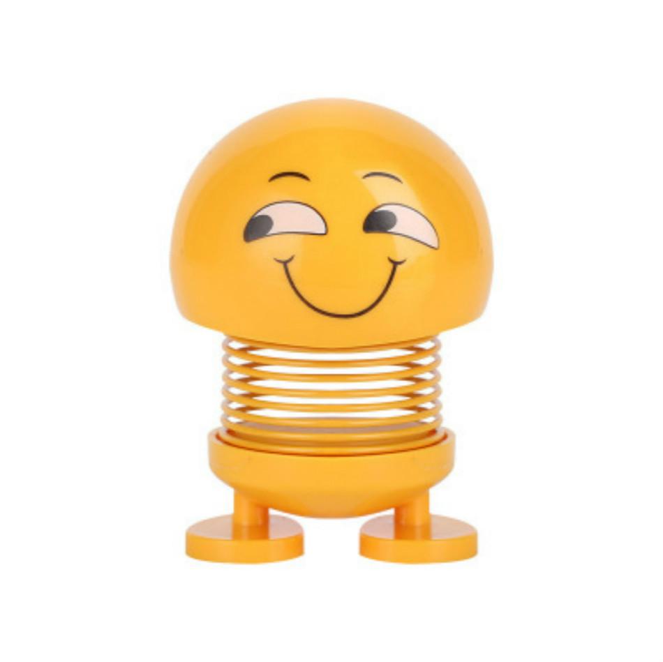 Car Ornaments Smiling Face Spring Doll Expression Package Toys Shook His Head Car Accessories