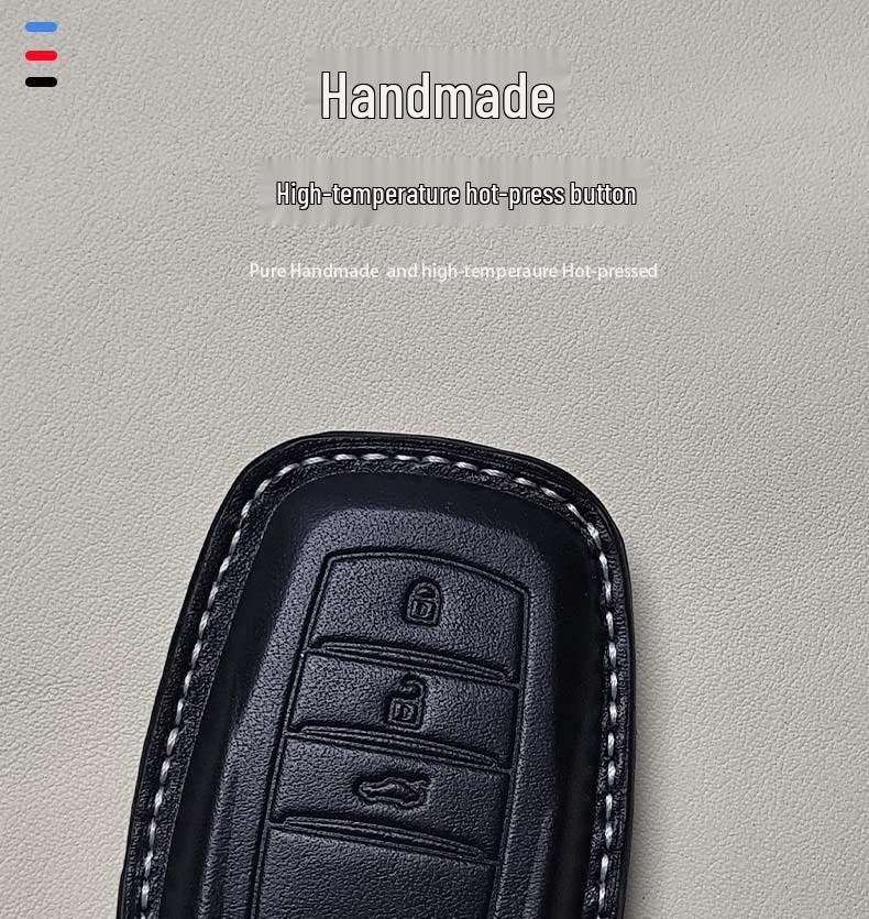 Чехол для ключей Toyota для Camry, RAV4, Corolla, Avalon, Highlander, Levin, Venza - Натуральная кожа