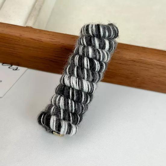 Радужная телефонная спиральная резинка для волос, зажим для хвоста, инструмент для плетения косичек, цветная кашемировая шерстяная спиральная повязка на голову для девочки