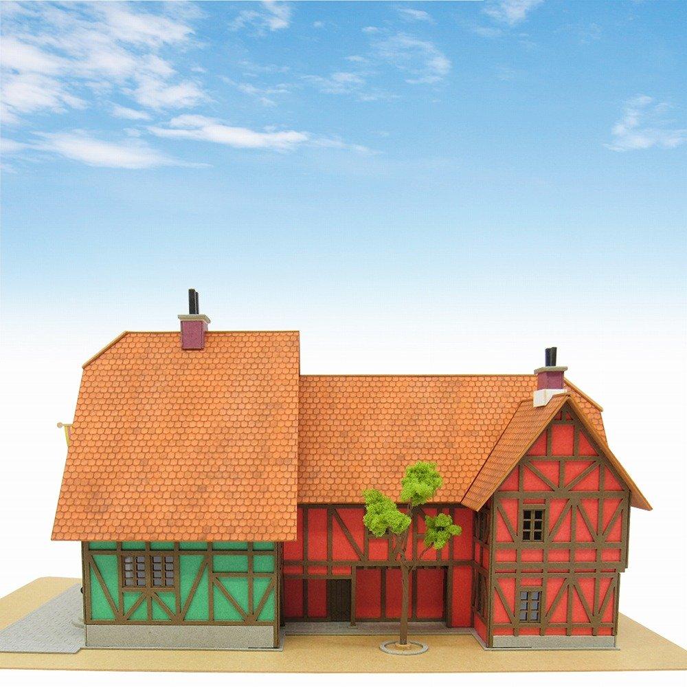 Гигантские кресла-мешки Sankei Miniatuart Kit Studio Ghibli Series Ходячий замок Hatter Hat Shop Scale Paper Craft Howl's 1/150 MK07-03