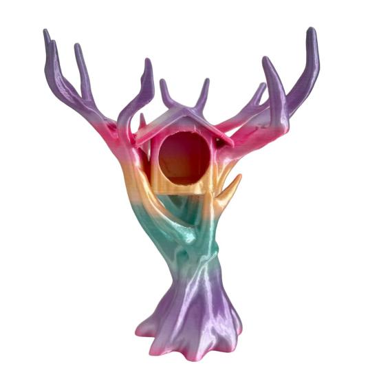 Прыгающий паук Домик на дереве Альпинист Укрытие Деревовидное укрытие для пауков Лазание Прятки Комбо Домик для мелких существ Насекомые Домашние животные Террариум для пауков