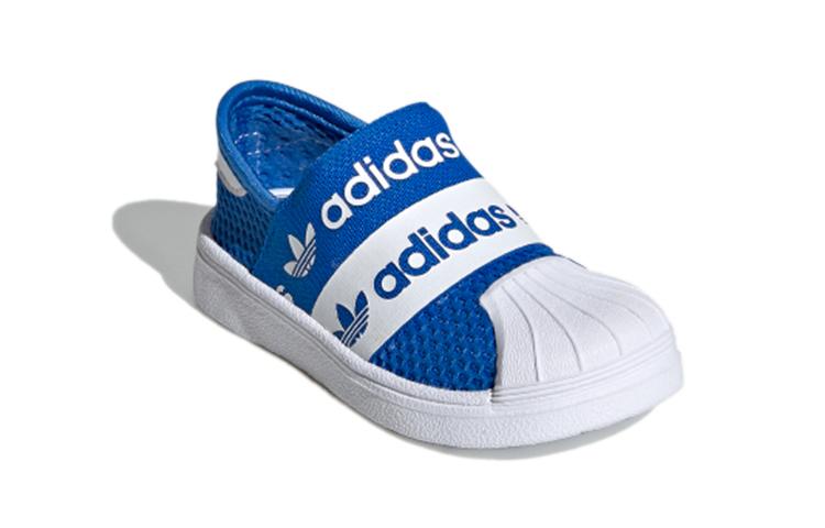 adidas Originals Superstar Collection Smr 360 I Дышащие Низкие Детские Кроссовки Синие Для Младенцев и Малышей FV7606