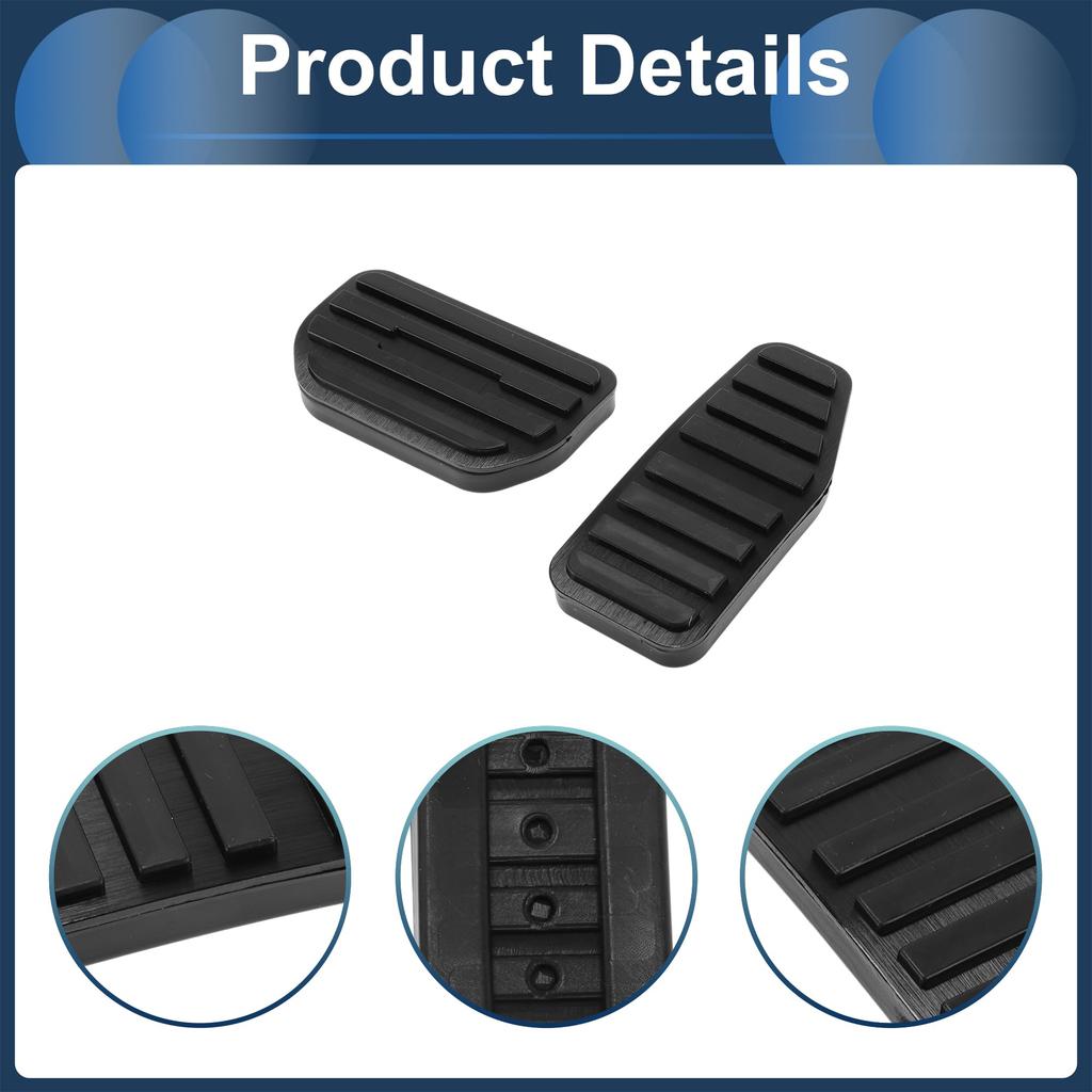 FUELHOOD 2 шт. Автоматическая накладка на педаль ножного управления Крышка педали оси ноги для Suzuki Pascia MK54S MK94S / Алюминиевый сплав Черный
