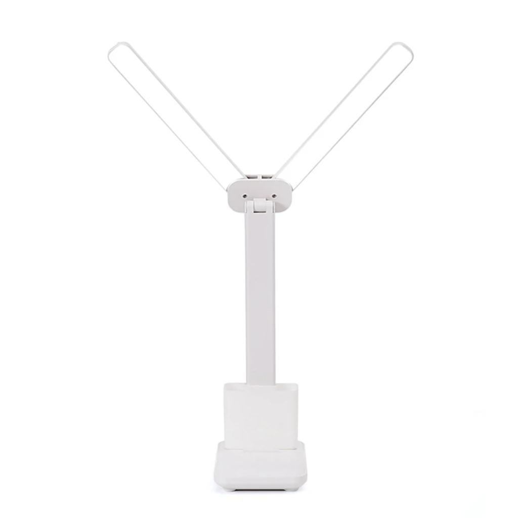 New Ideal Eye-Caring Rechargeable USB LED Double-Headed Multifunction Desk Lamp for Learning and Reading In Dormitory and Bedsid