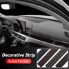 Линия приборной панели автомобиля Гибкая внутренняя панель приборов Центральная консоль Декоративная полоса Автозапчасти DIY Baided Strip Самоклеящаяся наклейка #469720