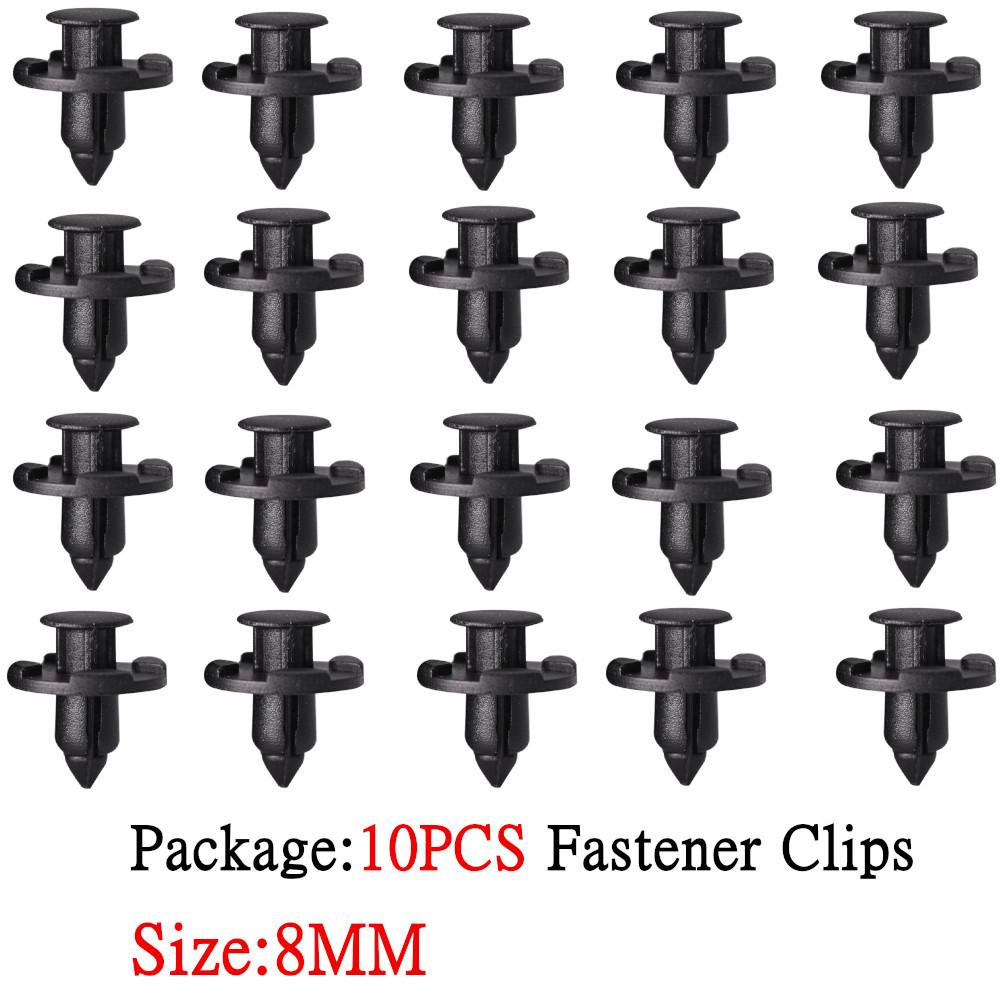 50pcs/20pcs/10pcs Fender Bumper Push-Type Retainer Rivet Car Fastener Fit for Nissan Infiniti 8mm hole Plastic Retaining Clip