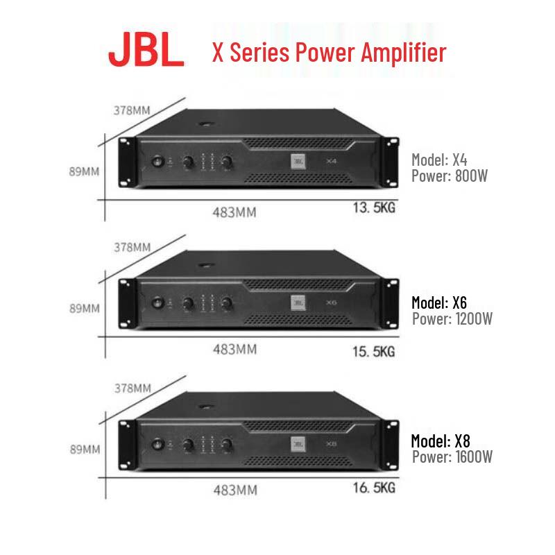JBL X8 Professional Dual-Channel Power Amplifier