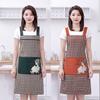 Cartoon Girl Women Kitchen Apron Household Coffee House Apron Work Apron  Barber Carpenter Florist