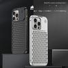 Aluminum Aromatherapy Spring Buckle Case for iPhone 14 Pro/15 - Heat Dissipation & Anti-Fall Protection