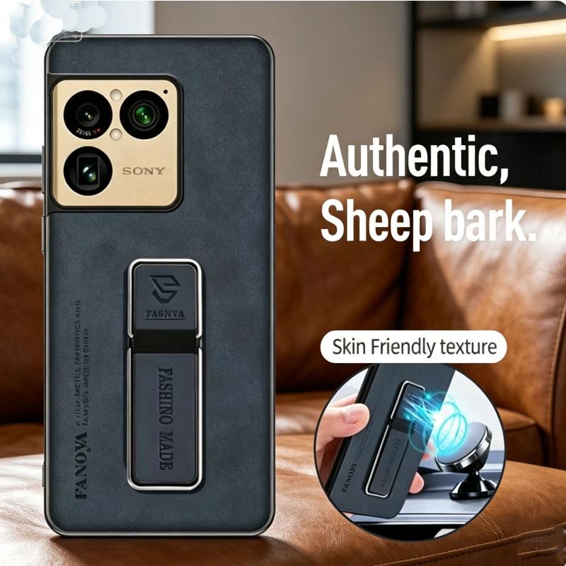 Чехлы Для Sony Xperia 1 VIII Skinsheep Искусственная Кожа Магнитный Держатель Ударопрочный Чехол Для Sony Xperia 1 VIII Матовая Задняя Крышка Телефона