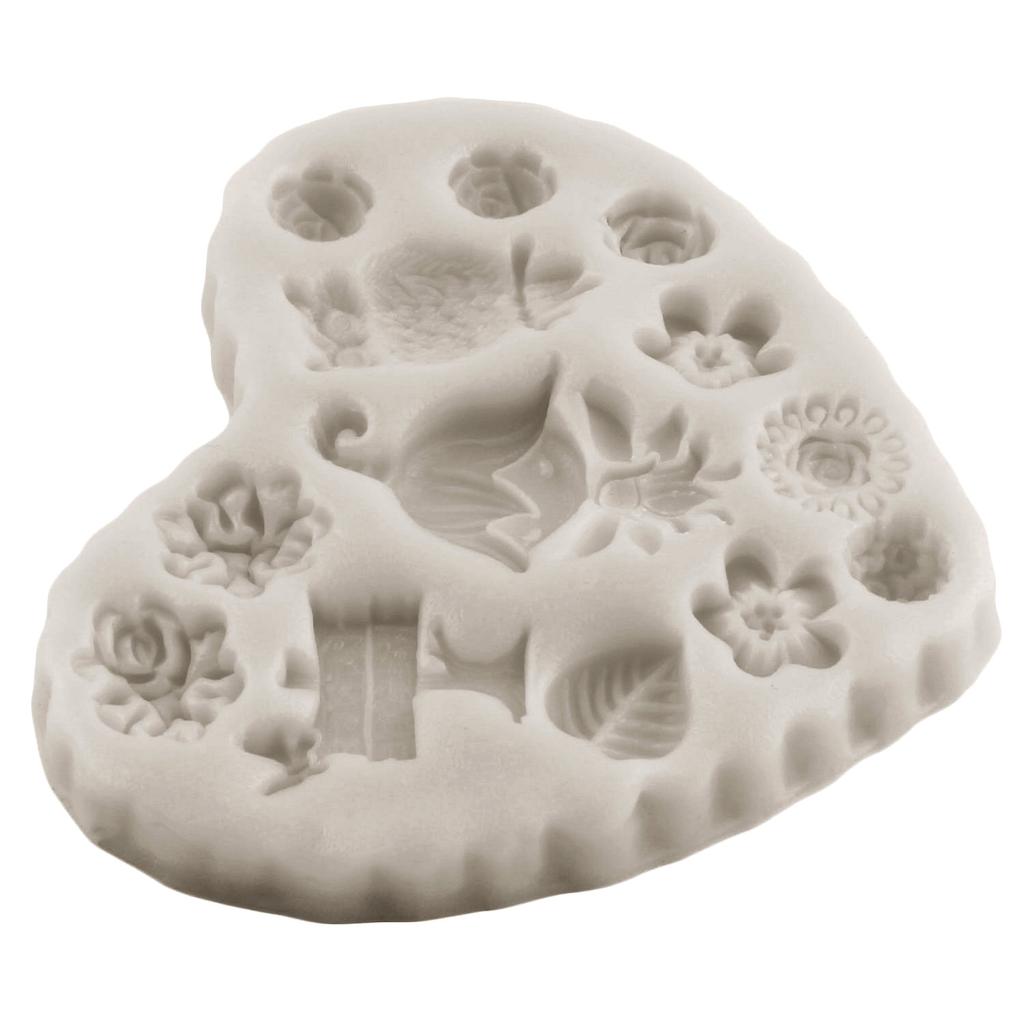 Сказочный сад, гном, домашние силиконовые формы, дверные и оконные формы для помадки, цветы, грибы, украшения торта, кексы, конфеты, шоколадные формы