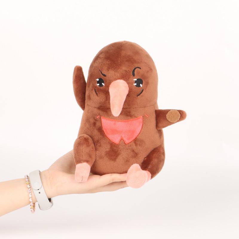 Dance Birds Plush Toy Cute Brown Bird and Blue Bird Stuffed Doll Soft Fluffy Cartoon Character Plushie Collectible Gift for Fans Kids Home Room Decor
