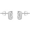 Jewels Prim 4 Ct Pear Teardrop Cut Earrings Studs Solid 14K White Gold Screw Back Basket