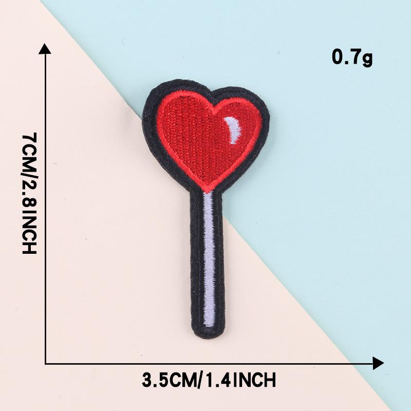 8 Pcs Fruit Style Coco Cactus Shape Cotton Cloth Embroidery Patches Set Embroidered Iron-on Patches Shoes Hat Bag Clothes