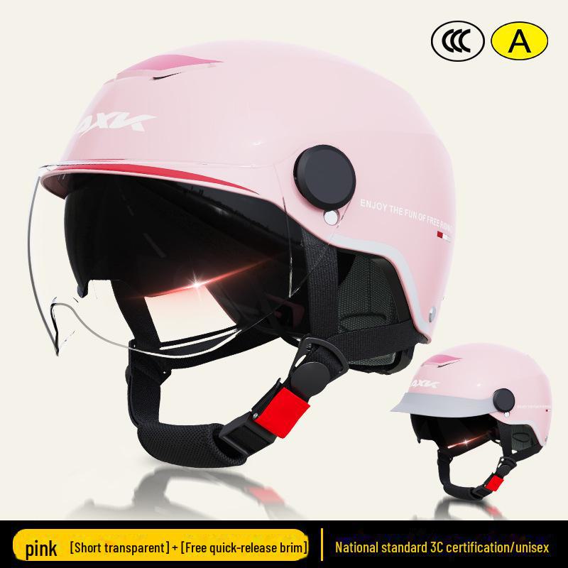 Шлем для электрического мотоцикла с сертификатом 3C: Солнцезащитный всесезонный шлем для мужчин и женщин