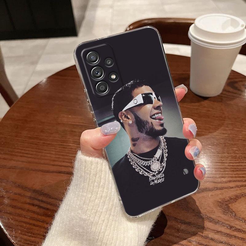 Прозрачный чехол Anuel AA Real Hasta La Muerte для Samsung Galaxy A56 A57 A37 A55 A54 A36 A26 A25 A16 A17 A07 A52 A73 A53