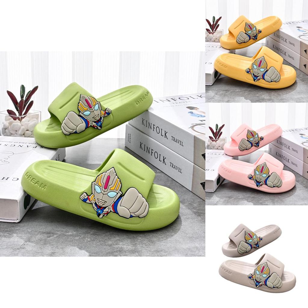 Детские летние тапочки Милый мультяшный дизайн Нескользящие Мягкие ЭВА Домашние тапочки Различные цвета