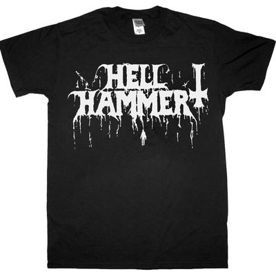 Черная футболка унисекс с логотипом Hellhammer