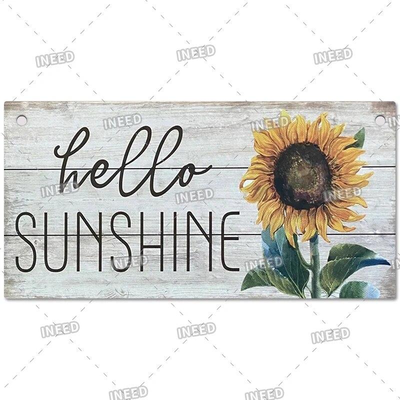 Садовые деревянные вывески, дверные цветы, зеленое растение, настенный декор, добро пожаловать в фермерский дом, пляж, домашняя комната, настенная табличка с бесплатной веревкой