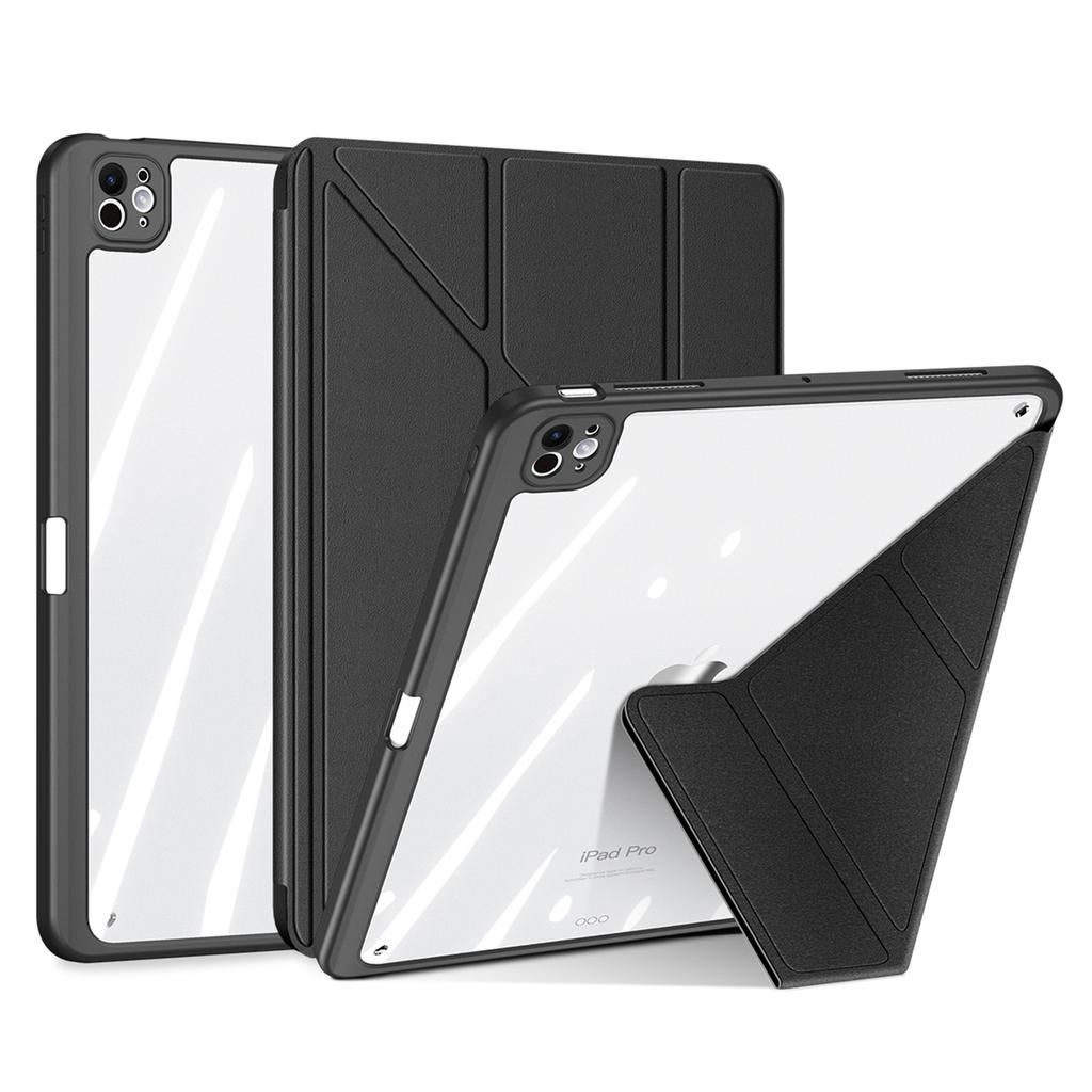 DUX DUCIS Magi Series for iPad Pro 11 (2024) Case Origami Stand PU Leather Smart Cover Detachable