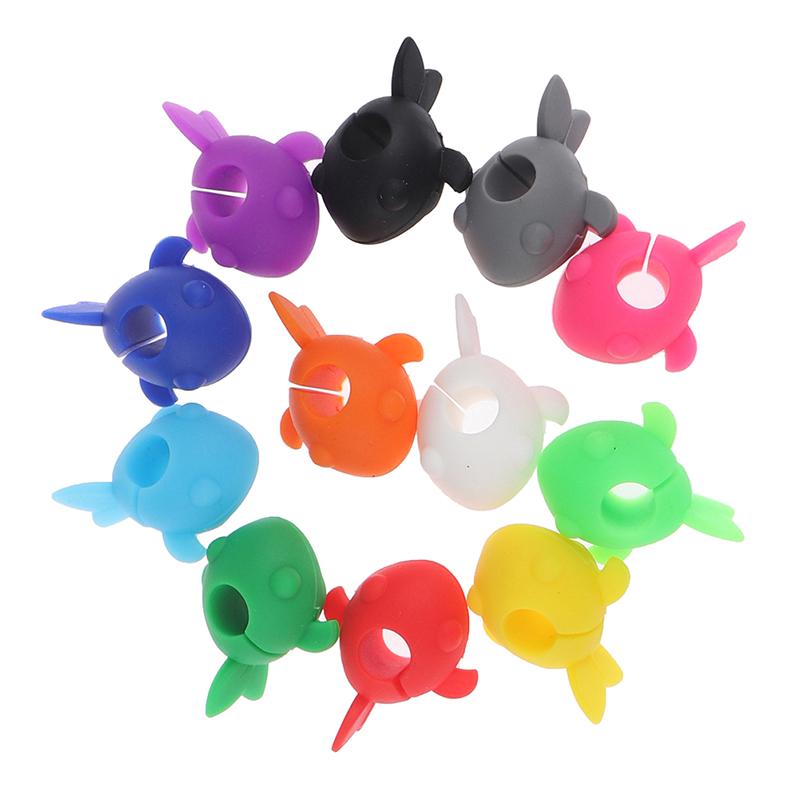 6Pcs Silicone Glass Charms Wine Charms Cute Fish Wine Glass Markers