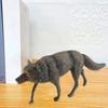 Wolf Figurine Simulated PVC Wild Animals Miniature Solid Model Decoration Various Styles Wolf Statue Model Desktop Ornament Kids Educational Toy