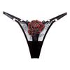 Женские стринги, вязаные, облегающие, соблазнительные, шикарные, тонкие, интимные, с цветочной вышивкой для медового месяца