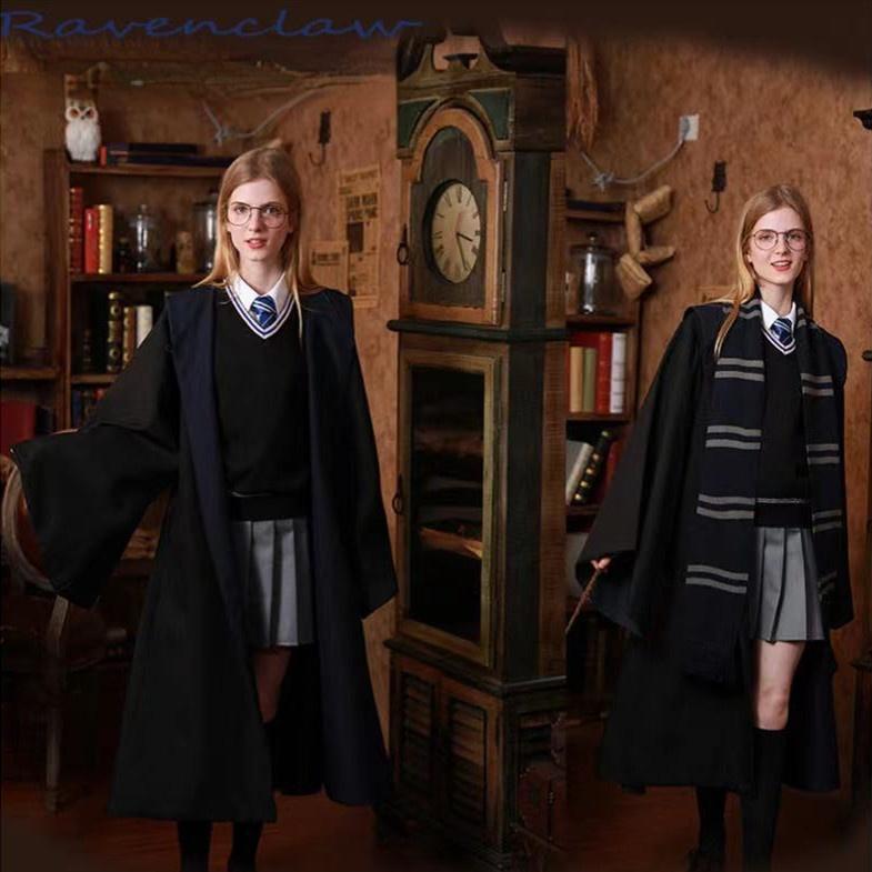 Новый костюм волшебного волшебника, халат для косплея, костюм для выступлений, школьная форма, накидка, плащ для женщин, взрослых, детей, Хэллоуин, Рождественский карнавал, вечеринка