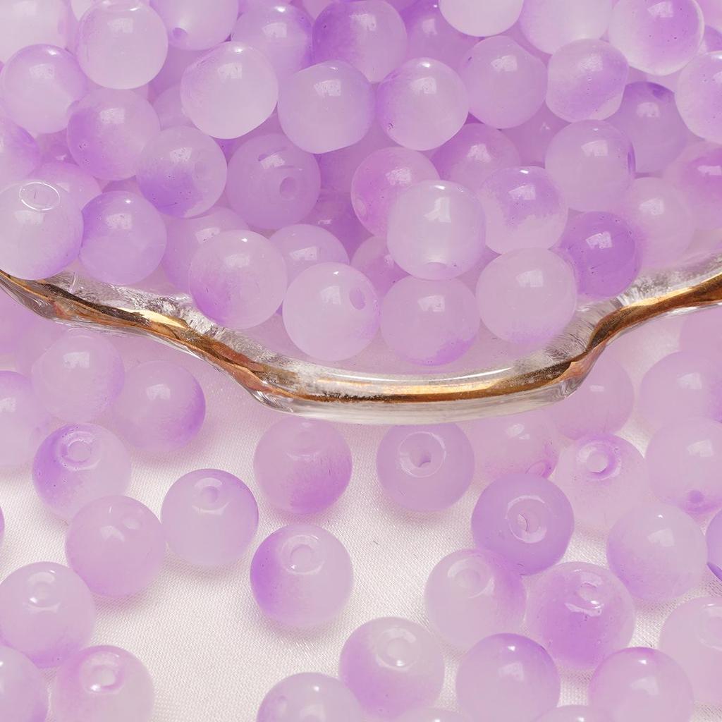 Браслет из стеклянных бусин «половина сахара» с пузырьками желе 8-10 мм - круглые свободные бусины для аксессуаров ручной работы