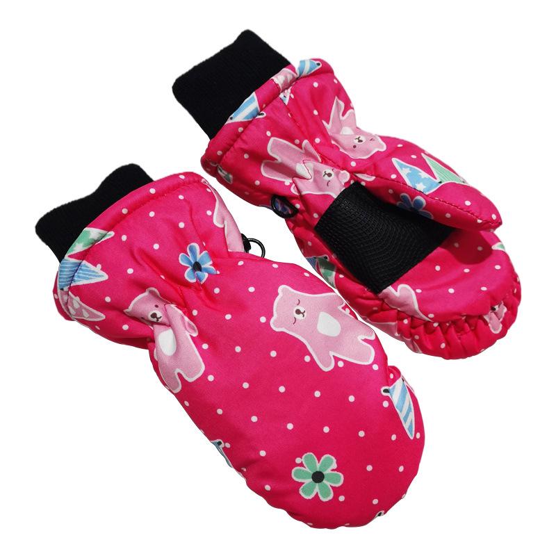 Новые зимние водонепроницаемые лыжные перчатки для детей 2-5 лет - полнопалые, теплые перчатки для занятий спортом на открытом воздухе и велоспортом