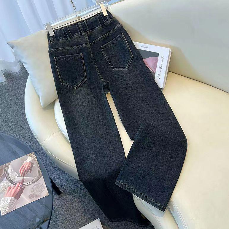 Женские джинсы с высокой талией, в стиле ретро, с широкими штанинами - Осень/Зима 2025 - Большие размеры и для миниатюрных