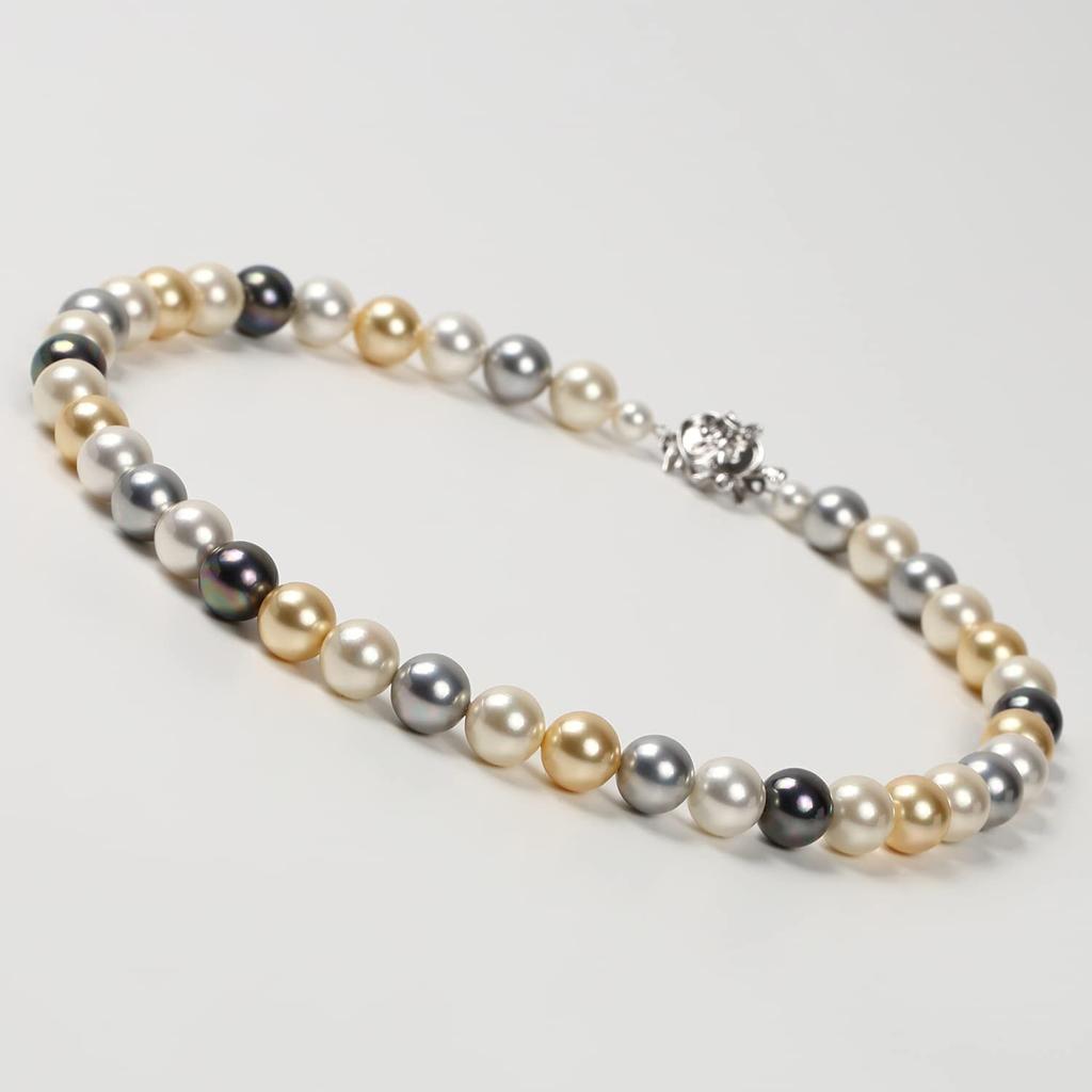 Жемчужное ожерелье Yumi Yumisienne Крупное 10 мм Разноцветное Популярное Церемонии Простое Стильное Сделано в Японии [MIONO] [Произведено Katsura] Женское