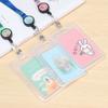 Fashion Cartoon Lovely Bank Credit Card ID Business Case Retractable Card Holder Name Badge Holder