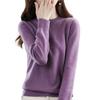 Women Sweater Solid Color Round Neck Long Sleeve Slim Fit Top Casual Autumn Winter Knitting Tops Travel Daily Wear