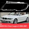 Для BMW E46 2-дверное купе LCI 2004 2005 2006 2007 Крышка фары Автомобильная линза фары Замена стекла Передний абажур фары Автомобильный корпус