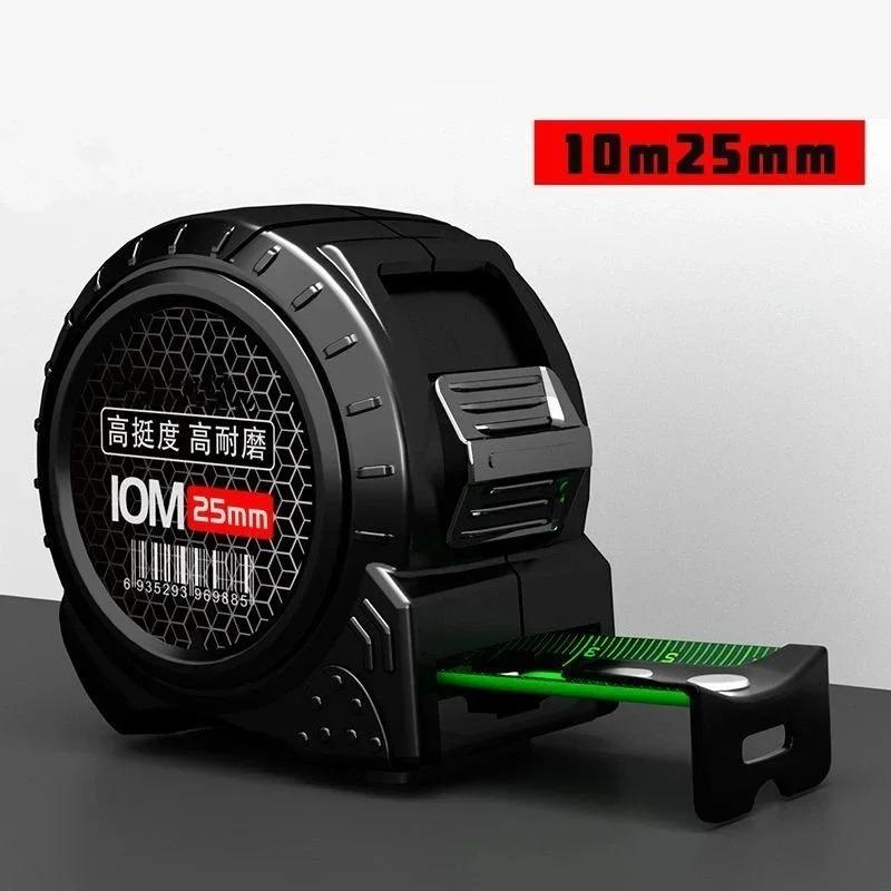 5/7.5/10M High Precision Thickened Self-lock Tape Measure Fluorescent Wear-resistant Steel Tape Measuring Tape Gauging Tools