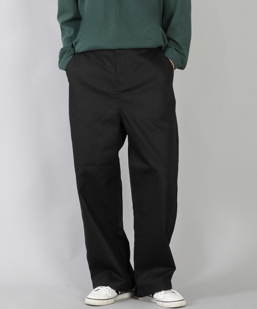 Seinteukeulu Брюки с широкими пуговицами Ex Wide Button Pants Ewb-377 Черный