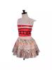 Moana Printed Dress for Girls, Princess Moana Cosplay Costume, Maui Party Performance Outfit