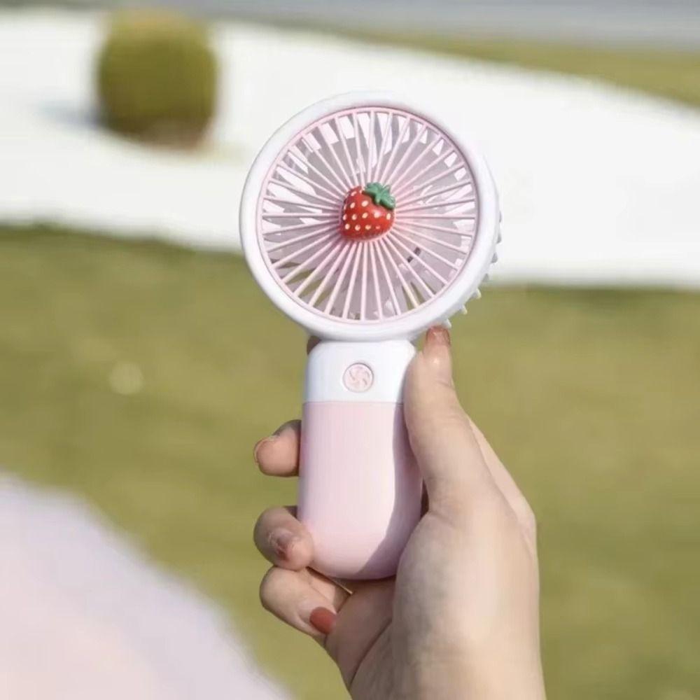 Cute Style Mini Fan Fruit Theme Handheld Fan Handheld Portable Fan  Summer Use