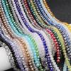 3mm Flat Crystal Glass Beads for DIY Abacus Bracelets