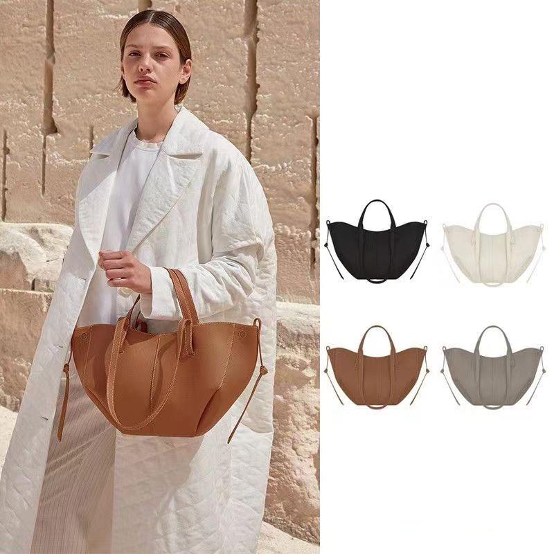 Женская сумка-тоут из натуральной французской кожи большой вместимости 2024 года