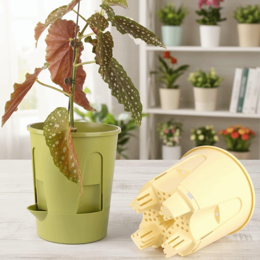 Thickened Breathable Flowerpot Water Storage Butterfly Orchid Flowerpot Household Use