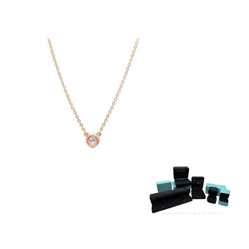 TIFFANY & CO. Elsa Peretti 18K Gold Diamond Necklaces Women's 60017924