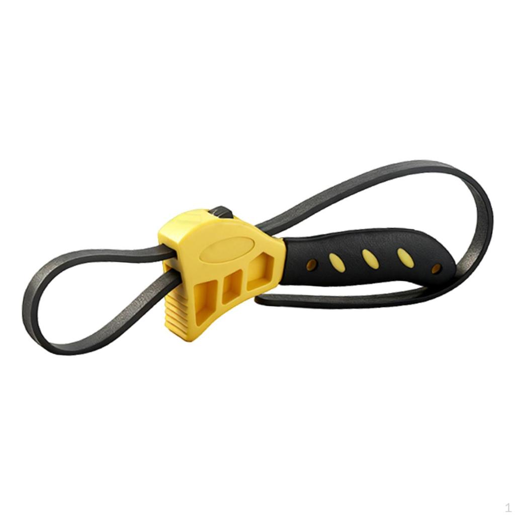 Регулируемый резиновый ремешковый ключ Открывалка для банок Аксессуар Портативный ремень Сантехнический гаечный ключ Универсальный