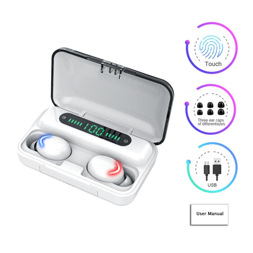 F9 5C Беспроводные спортивные наушники-вкладыши Bluetooth 5.0 TWS с микрофоном HiFI стерео для Xiaomi Android IOS