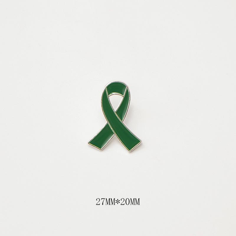 2 шт./набор Черные Зеленые Синие Эмалевые Значки с Лентами Для Женщин Мужчин Предотвращение Рака Молочной Железы Надежда Здоровье Мир Броши