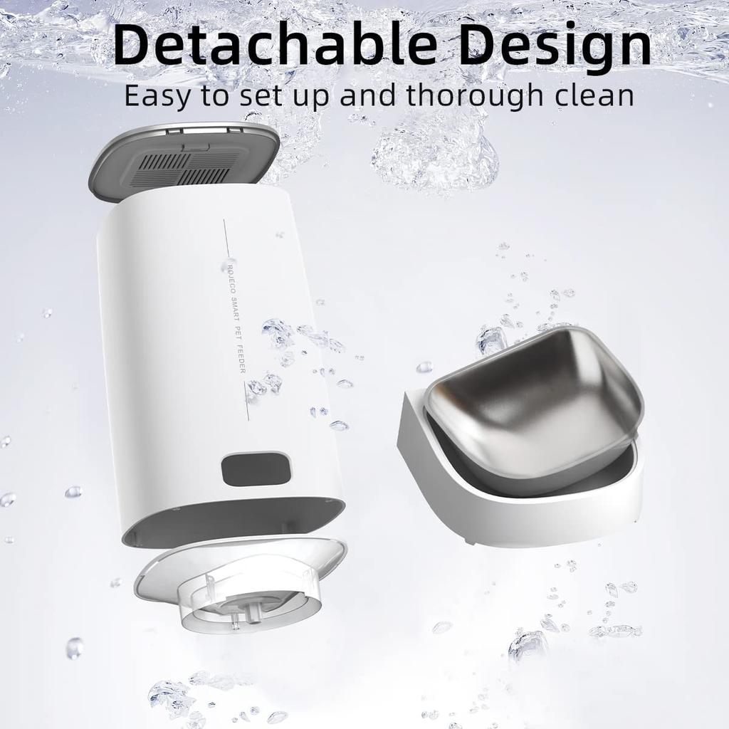 Автоматическая кормушка для кошек ROJECO Pet Smart WiFi дозатор корма для кошек с дистанционным управлением автоматическая кормушка для кошек и собак аксессуары для сухого корма