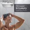 Anti-Clogging Rain Showerhead High Pressure Waterfall Shower Head Rainfall Shower Head  Home Use