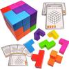 (XINBIDA) MAGCUBE Магкуб Магнитные кубики Тетрис Образовательные игрушки 3D Пазл (Набор из 2)