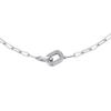 Двойное кольцо с бриллиантами S925 стерлингового серебра ожерелье Niche Design Clavicel Chain Light Luxury Cold Style Подвеска